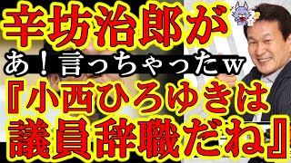 【小西ひろゆきが辛坊治郎にガン切れ！有名キャスター・辛坊治郎『捏造なら小西ひろゆきは議員辞職だ！』小西ひろゆき『総務省が裏切った！テレビ局が裏切ったぁ！』】総務省にもマスコミにも裏切られコニタン孤立♪