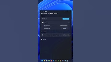 Delete a User Account on Windows 11