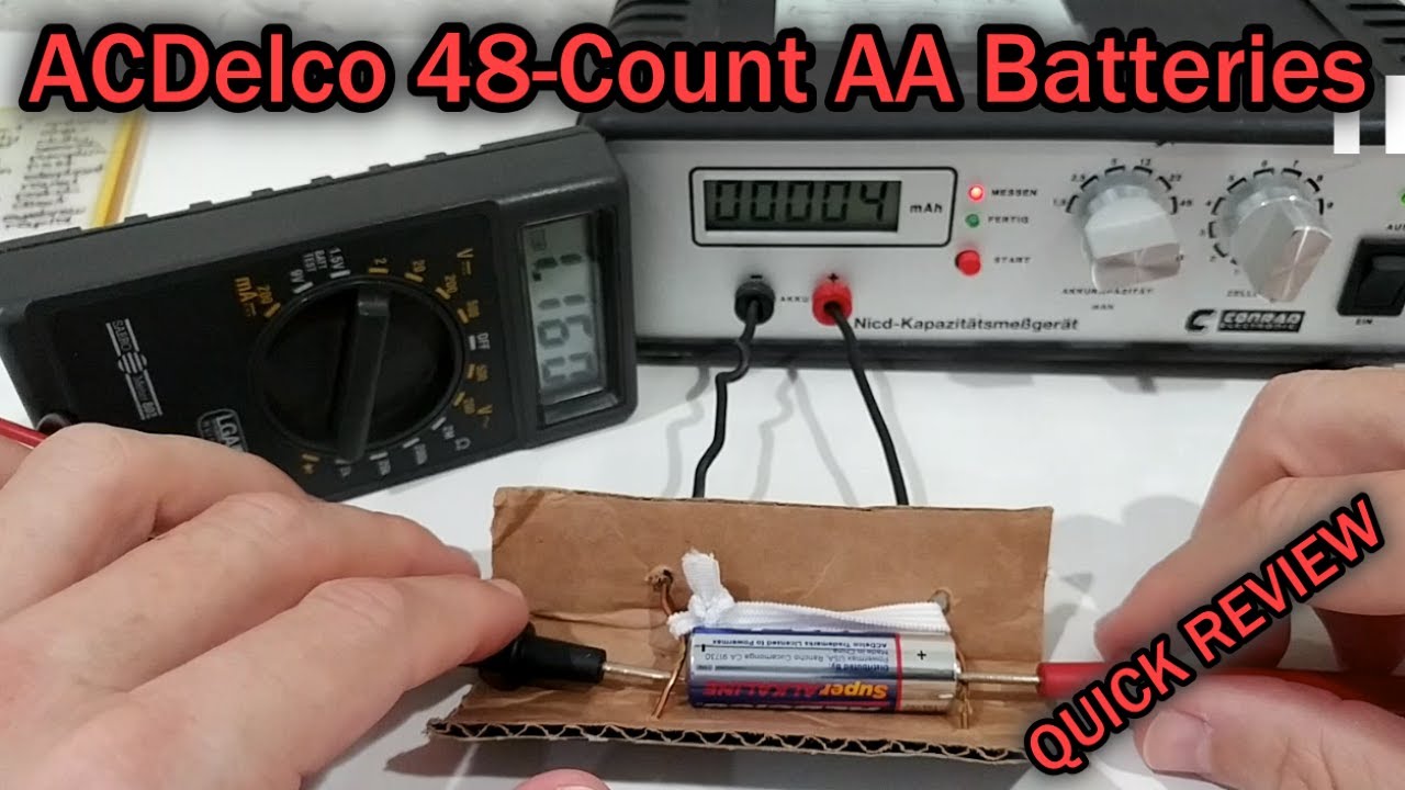 ACDelco 48-Count AA Batteries, Maximum Power Super Alkaline Battery 10-Year  Shelf Life QUICK REVIEW 