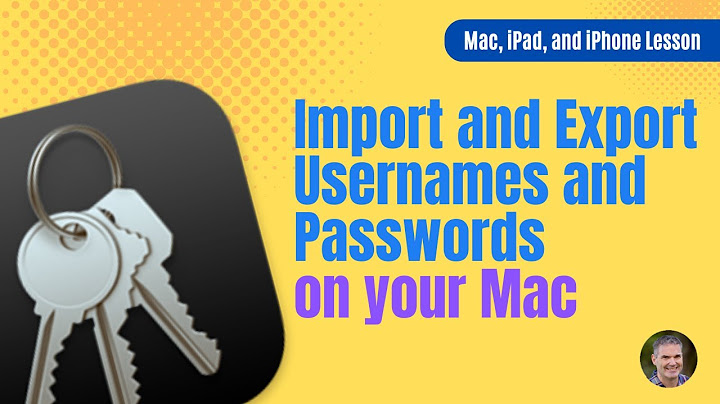 How can i see all the passwords used on my computer Mac