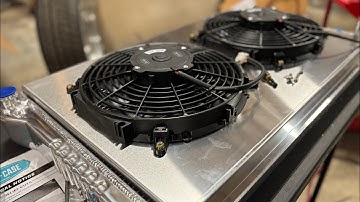 Installing Cold Case radiator with dual fans and wiring the relays to a Holley terminator X in a C10