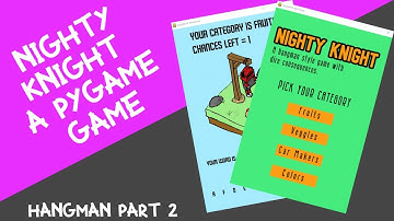 Walk-Thru of Hangman build using PyGame