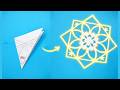 Easy Paper Snowflakes / How to make Snowflakes out of paper #papersnowflakes #shorts