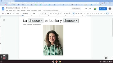 Drop Down Menu in Google Docs #short #shorts