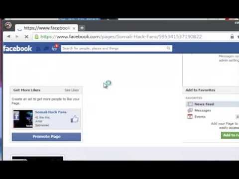Baro Sida loo sameeyo Hack Like Facebook Pages YouTube Baro Sida loo sameeyo Hack Like Facebook Pages YouTube