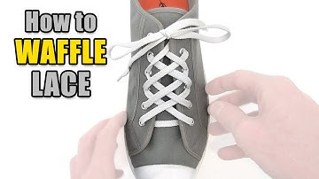 Waffle Lacing Tutorial – Professor Shoelace