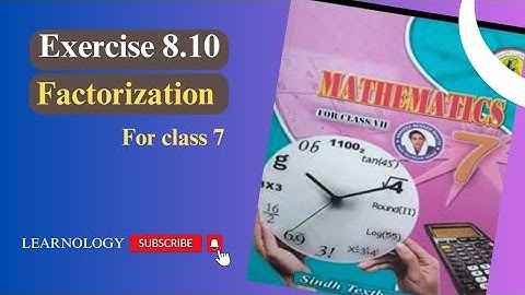exercise 8.10 class 7 maths | Unit 8