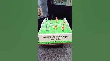 Thumbnail of contoh sederhana, kue ulang tahun tema sepak bola