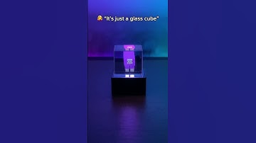 Just a glass cube bro🧊 #minecraftmemes #gif #fyp #3d #satisfying #minecraft #hologram #cube