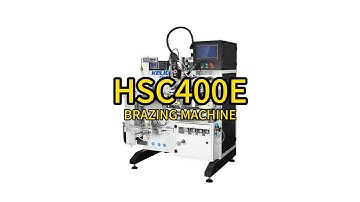 HSC 400E  CNC automatic brazing machine with wire&strap solder(with robot)