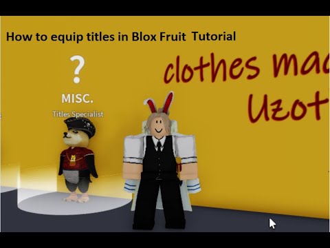 How to equip titles in Blox Fruit 