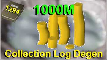 Getting 1,000,000,000 Cash Stack on an Ironman ~ Ironman Collection Log Degen E93