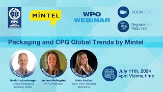 WPO Webinar: Packaging and CPG global trends by Mintel