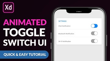 How to Create Animated Toggle Switch UI - Adobe XD Tutorial