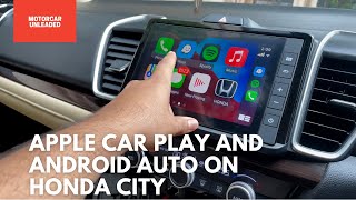 Apple Car Play and Android Auto on Honda City ZX 2020 CVT