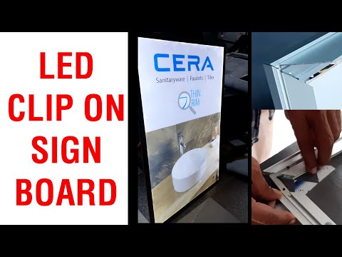 LED Clip On Board, Acrylic Display Board