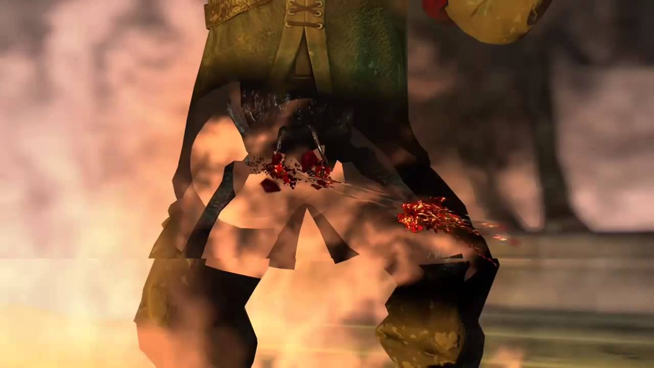 Zombie army trilogy, shooting the balls off him