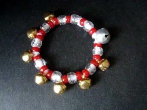 DIY -Jingle Bell bracelet, Christmas bracelet, crafts for kids, 