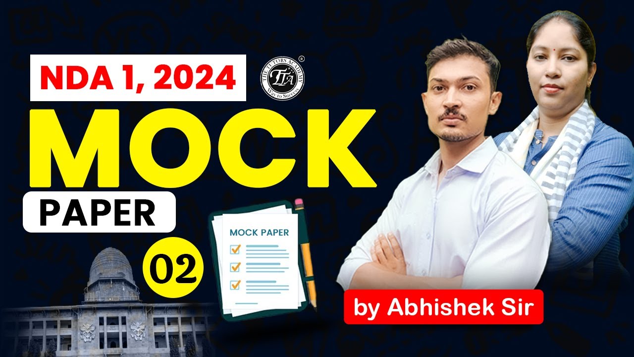 Mock Paper Day 2 | Most Asked Topics | NDA English Classes 2024 |NDA 1,2024| The Tutors Academy