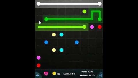 flow game facebook - beginners pack level 144 Connect the dots