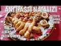 🎄RICETTA ALBERO DI NATALE DI SFOGLIA, con POMODORO E MOZZARELLA + PIZZETTE!  ANTIPASTI DI NATALE 🎅