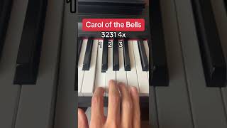 Carol of the Bells Tutorial *Both Hands* Easy Piano Christmas