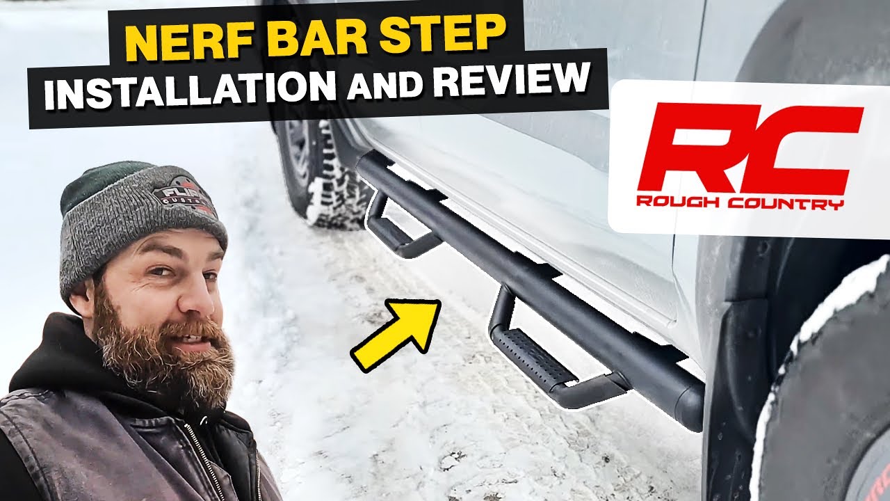 Nissan Frontier Rough Country Complete Nerf Bar Step Installation and Review