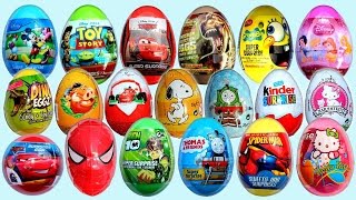 Surprise Eggs Kinder Surprise Frozen Minnie Mouse Spiderman Angry Birds