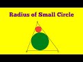 Viral Geometry problem 🔥|Inradius &amp; incircle of the triangle #logicxonomy #shorts