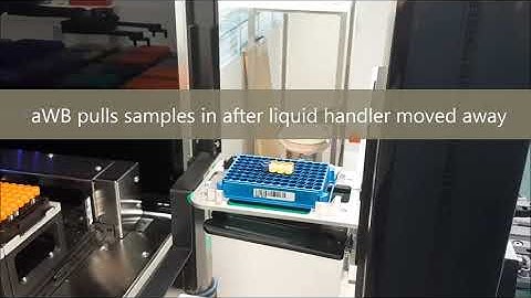 Linkage of liquid handler and automated work bench - ASKION Biobanking