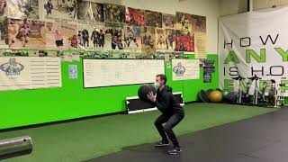 Med Ball Push Press Throw