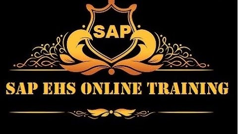 SAP EHS TRAINING VIDEOS  www.erpidesmaterial.com
