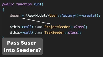 Laravel Seeders: How to Pass Parameters?