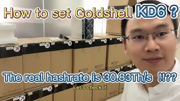 The Goldshell KD6 can reach 30.83Th/s? Let