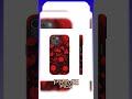 Red Flower Camo iPhone Case: Dual Layer Protective Cover