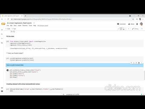 Prediction Using Supervised ML  #TASK 1 #DataScience #BuisnessAnalytics