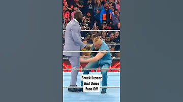 🤣🤣Two Giants Lesnar And Omos Face For First Time Ever. #shorts #braywyatt #wwe #omos #brocklesnar
