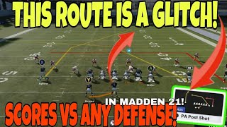 THE ONLY PASS PLAY U NEED💣! Score a 1 Play TD VS Any Defense in Madden NFL 21! Offense Tips & Tricks