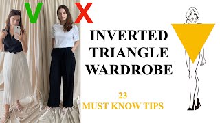 How to Style Broad Shoulders & Create BALANCED Outfits  Dresses for broad  shoulders, Inverted triangle outfits, Broad shoulders