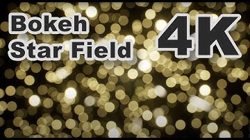 4K Bokeh Star Field ✨ Abstract Blurred Relaxing TV Screensaver - Stock Video No Sound