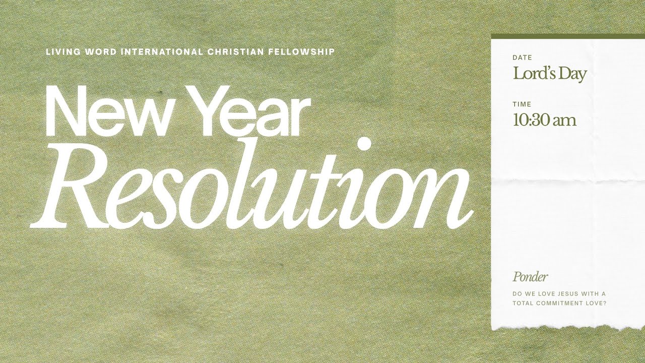 New Year Resolution | John 21:5-17