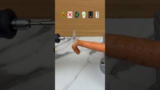Carrot Vs Materials #experiment #asmr #satisfying #carrott