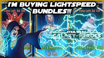 Watch Me Struggle to Buy ALL(?) the Lightspeed Bundles in Star Wars Galaxy of Heroes!