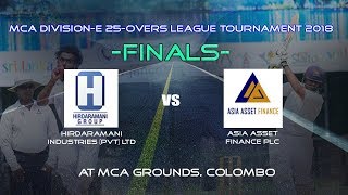 MCA E Division 25-Over Tournament 2018 - FINALS [Hirdaramani vs Asia Asset] screenshot 4