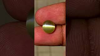Ceylon natural chrysoberyl cat's eye 4carats masterpiece gemstone #chryso #ceylongem #jewllery