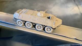 Iraq Army BTR-60 (APC) build part 2 priming and painting Gulf War colours, 1/100 or 15mm scale.