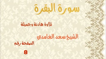 سورة البقرة تلاوة هادئة و جميلة الصفحة 8