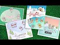 Intro to Mice on Ice and Stitched Pond + 4 cards from start to finish