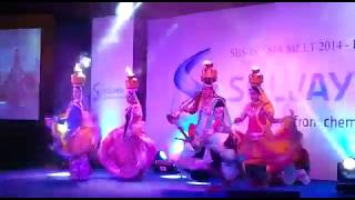 Rajasthani dance performers displaying Rajasthani Ghoomar dance in stage show. 9891479771