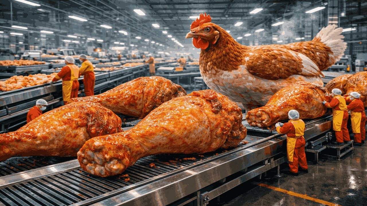 Millions of Chicken Legs Processed per Day | Inside a Fully Automated ...